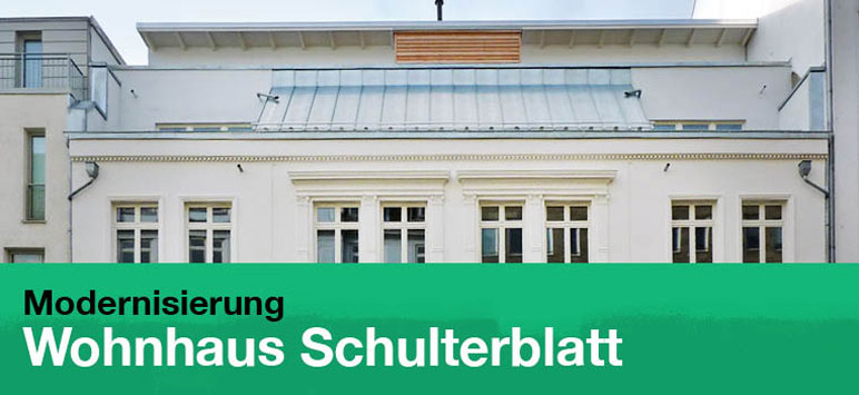 Modernisierung Wohnhaus Schulterblatt